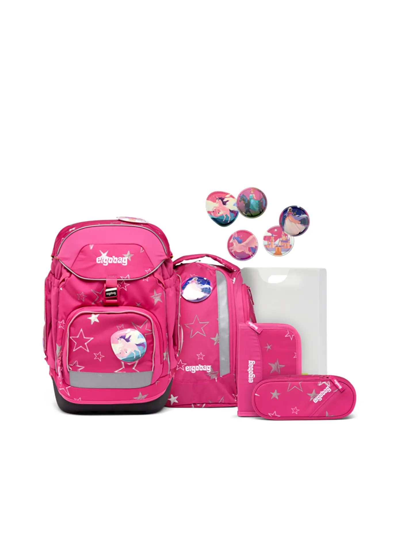 ERGOBAG | Schultaschen Set 6tlg PACK - Sternzauberbär | 